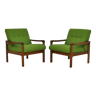 Danish teak and wool armchairs for Komfort, Denmark 1960s