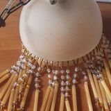 Chandelier in glass paste and tassels