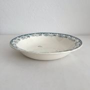 Round, hollow ironstone dish "Milan" Creil and Montereau