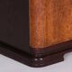 Czech Art Deco Cabinet in Oak, Maple and Glass, 1930s