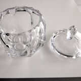 Set of Bohemian crystal salad bowls and candy dishes