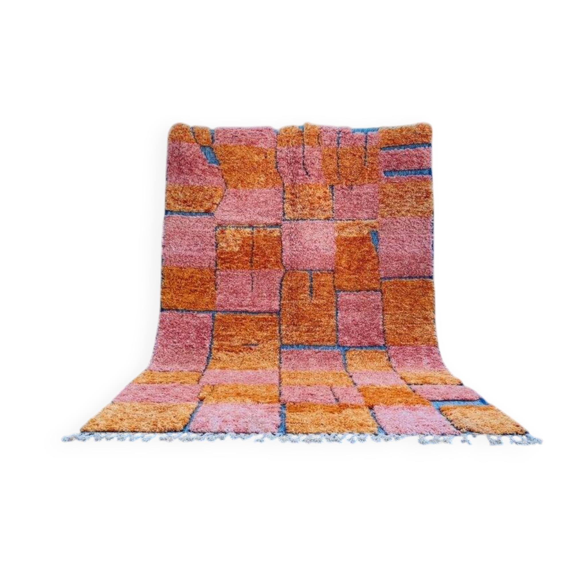 Handmade colourful rug from the Atlas Mountains 3/2m