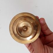Bougeoir vintage en laiton doré