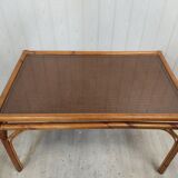 Rattan dining table