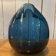 Blue glass vase