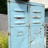 Vintage metal industrial wardrobe