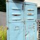 Vintage metal industrial wardrobe