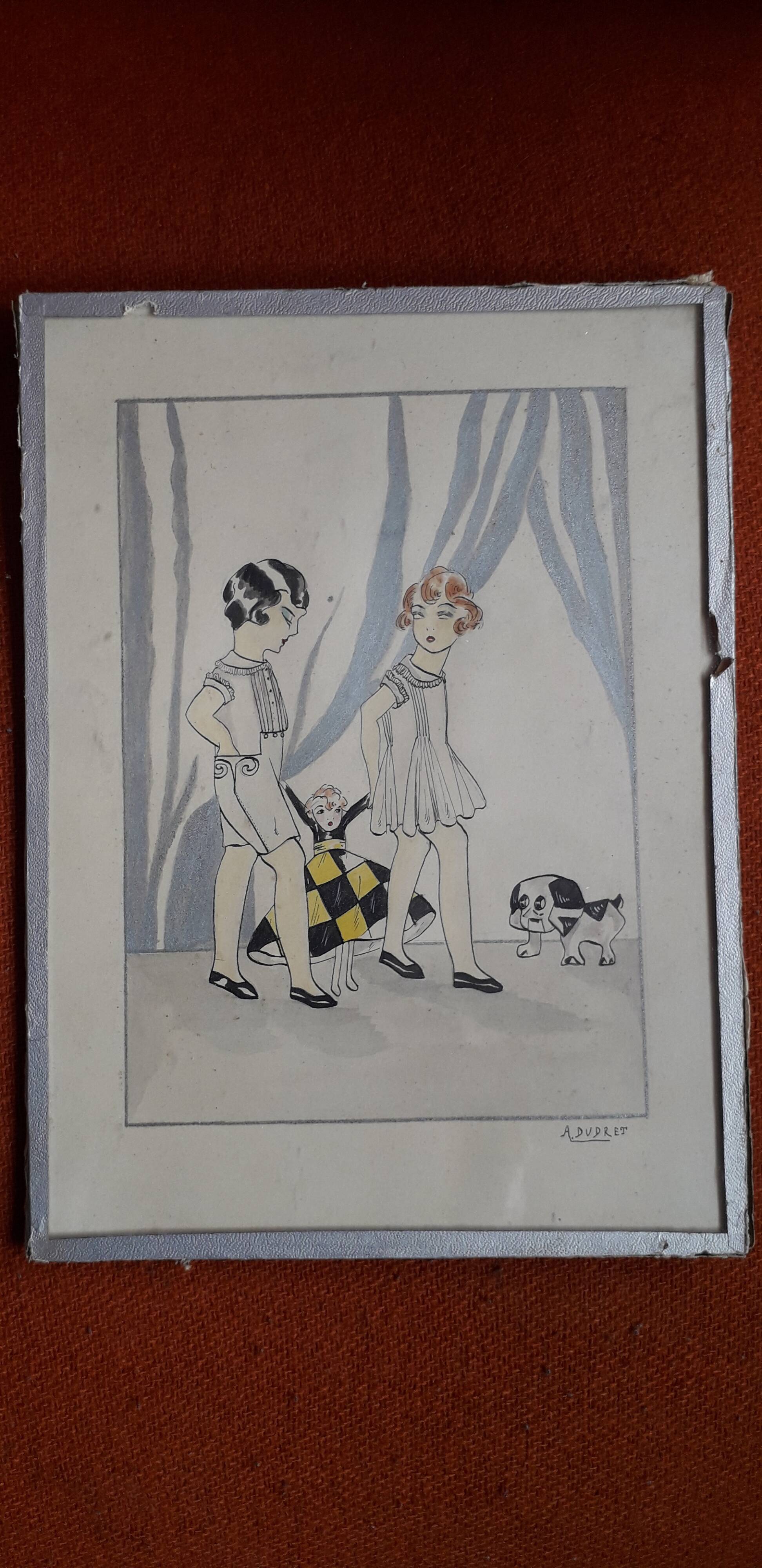 Illustration from the 1930s by Dudret
