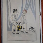 Illustration from the 1930s by Dudret