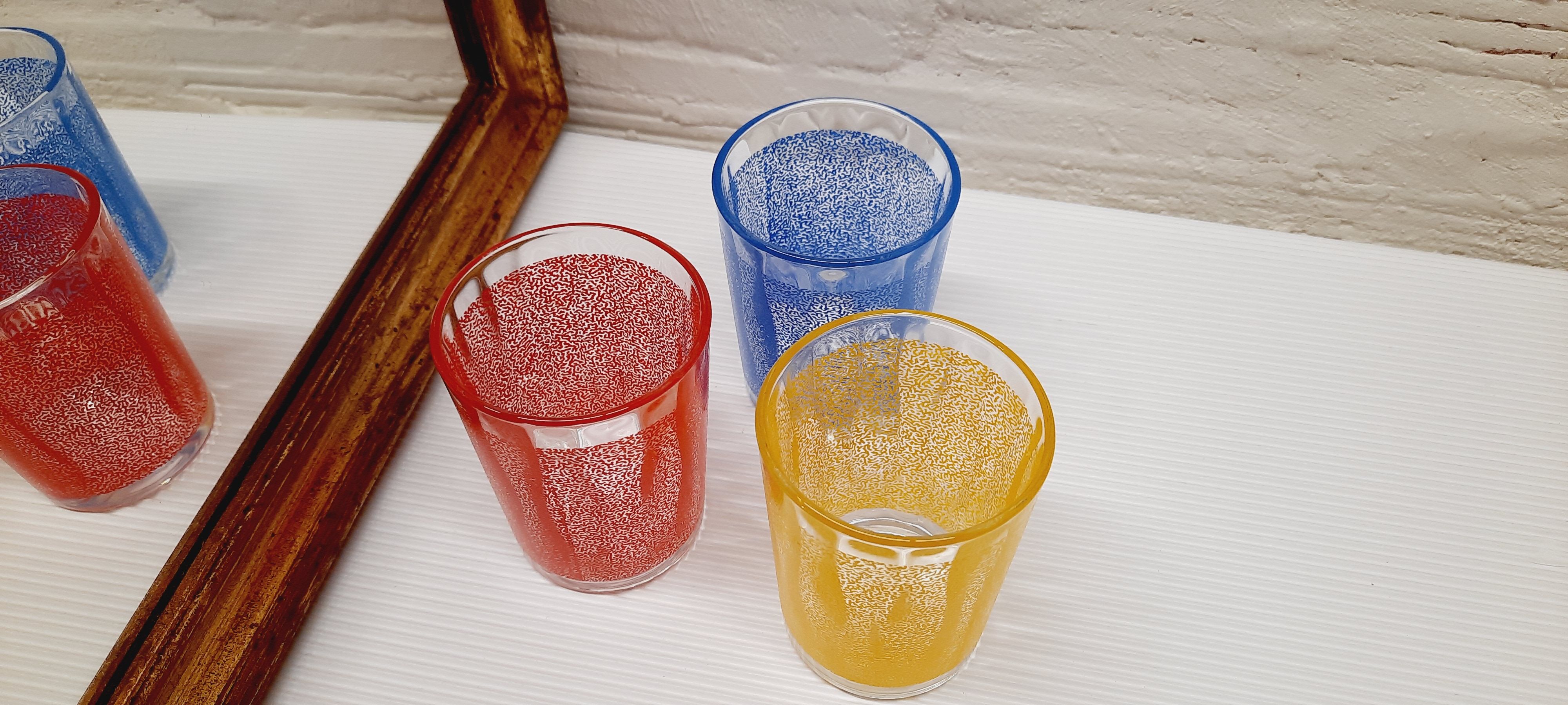 3 glasses cups Pepsy