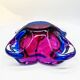 1960s  Pink and Sky Blue Ashtray in Murano Glass.