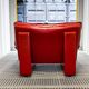 Nicoletti Salotti Italian Designer - Armchair and sofa set 2 places in red leather