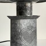 Heart Lamp Zinc Vintage