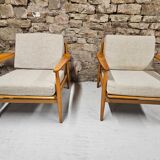 Paire de fauteuil scandinave 1960