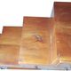 Solid exotic wood staircase cabinet - 7 Drawers and 1 door