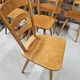 Lot of 8 country bistro chairs from the 1970s