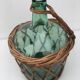 Ladies-jeanne dressed in wicker - lot of 2