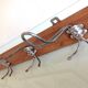Vintage five-headed wooden coat rack from the 30s/40s