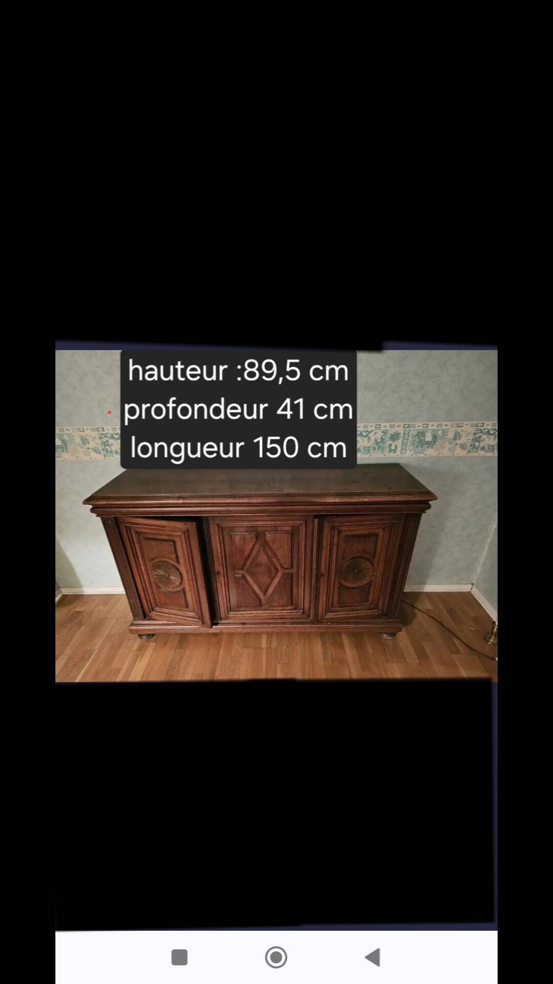 Buffet ancien 3 porte