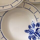 Terre de Fer Badonviller Chanzelles Blue model soup plates