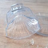 Beurrier en verre ancien