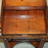 Davenport Regency Antique Desk Circa 1810-1820 in Hardwood and Leather
