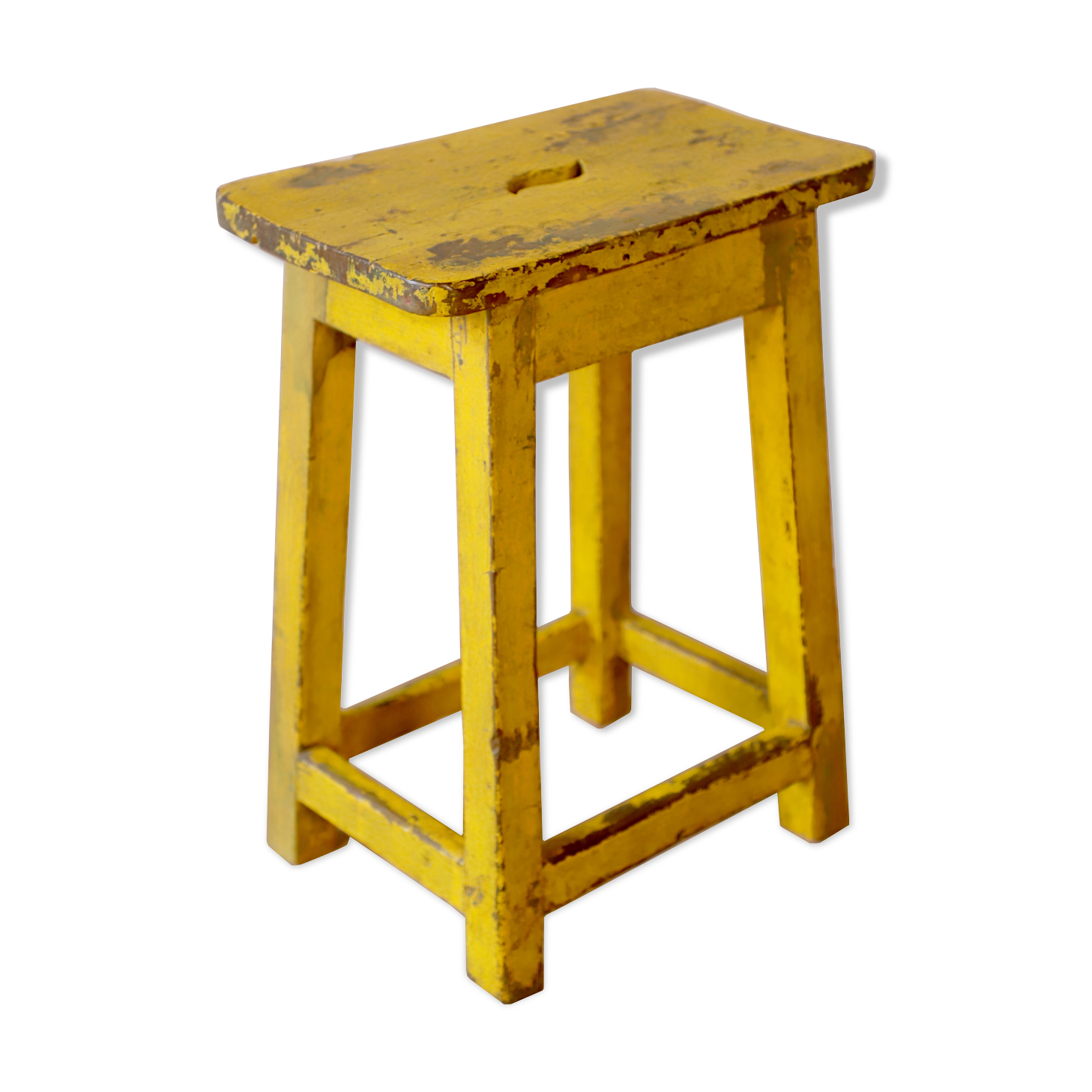 Old Burmese teak workshop stool