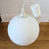 Pendant lamp opaline Lita design 70s