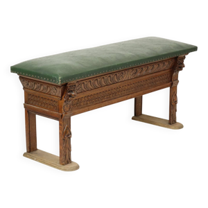 banc antique en chêne