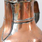 Coquemar ancien, pichet, cuivre ancien, 19eme