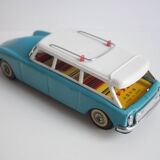 Vintage tin model car, Citroën DS station wagon, 1960s.