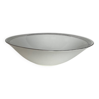 Saladier ancien en porcelaine blanche