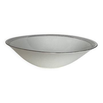 Antique white porcelain salad bowl
