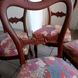 Set of 5 19th century cacahogany chairs