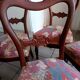 Set of 5 19th century cacahogany chairs