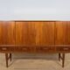 Mid-Century Modern Teak High Sideboard from Farso Mobelfabrik, Denmark.