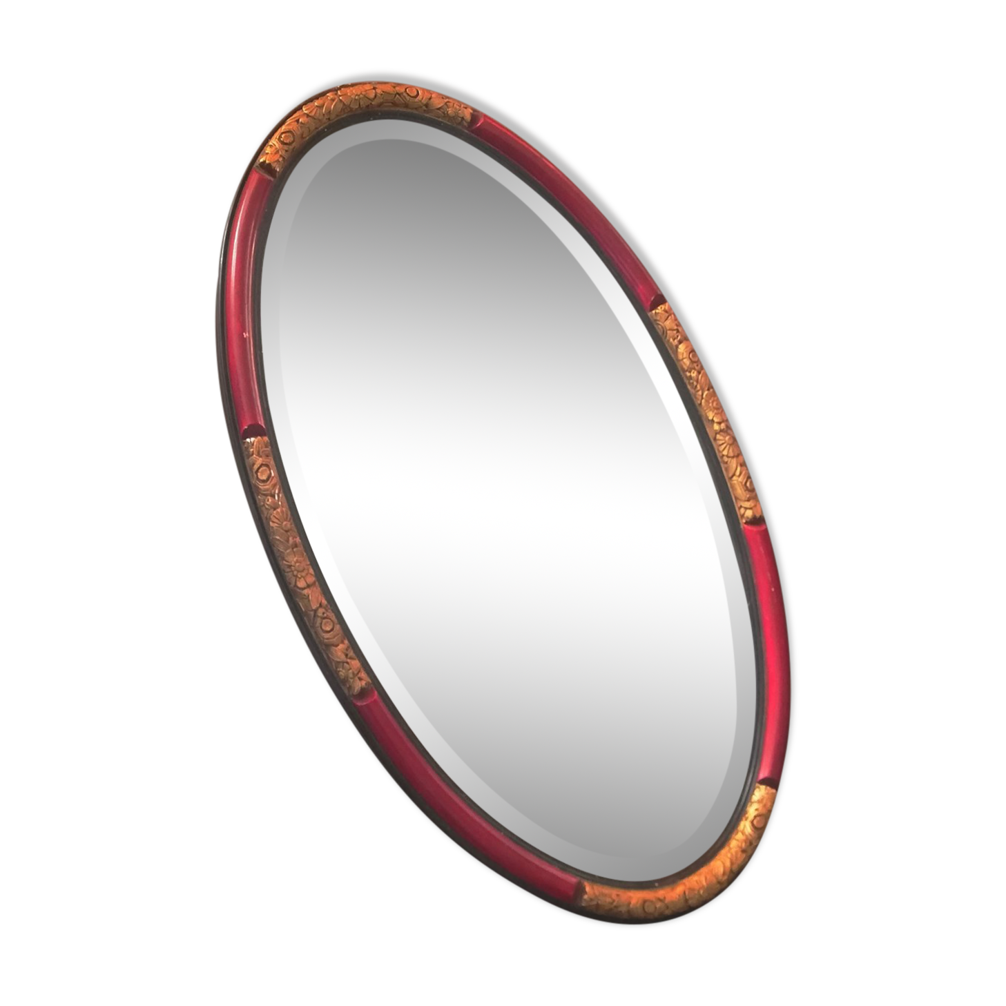 Miroir Art Déco ovale