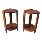 Pair of end tables or bedside tables