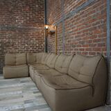 Vintage lounge and modular sofa by Ligne Roset, 70s