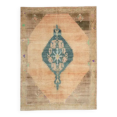 Tapis turc vintage noué à la main des années 1940 228x303