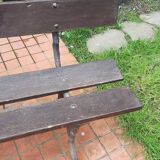 Cast iron garden bench