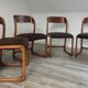 Ensemble de 4 chaises baumann traineau