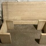 Travertine stone coffee table
