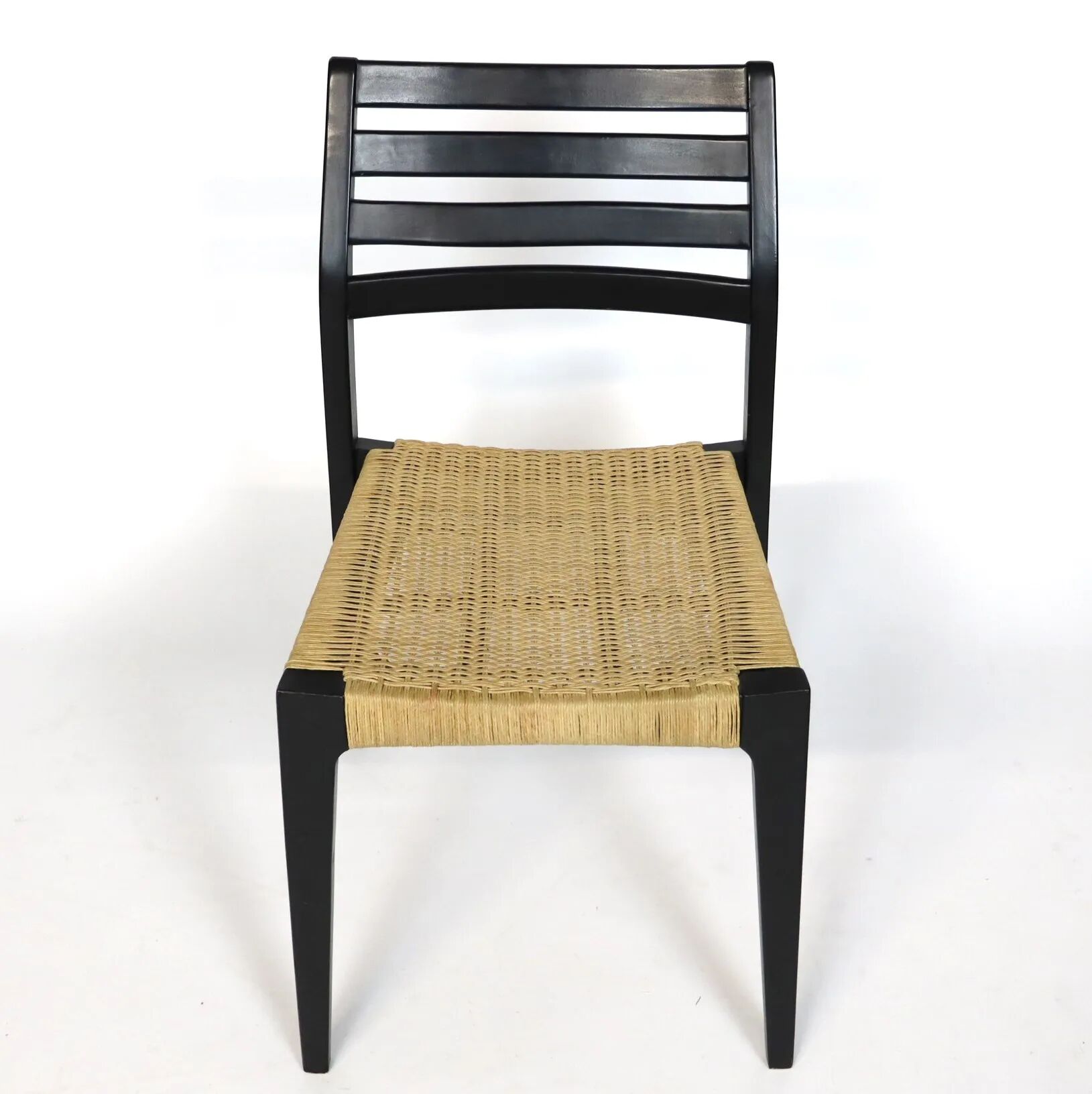Scandinavian wooden and rope chairs