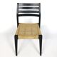 Scandinavian wooden and rope chairs