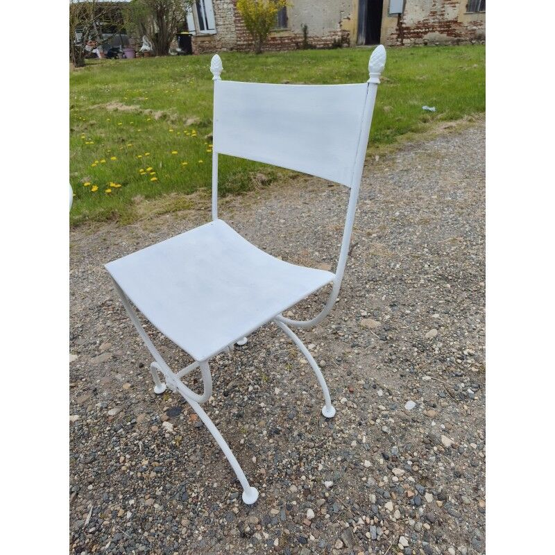 Wrought iron garden furniture