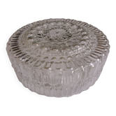 Molded glass globe ceiling light