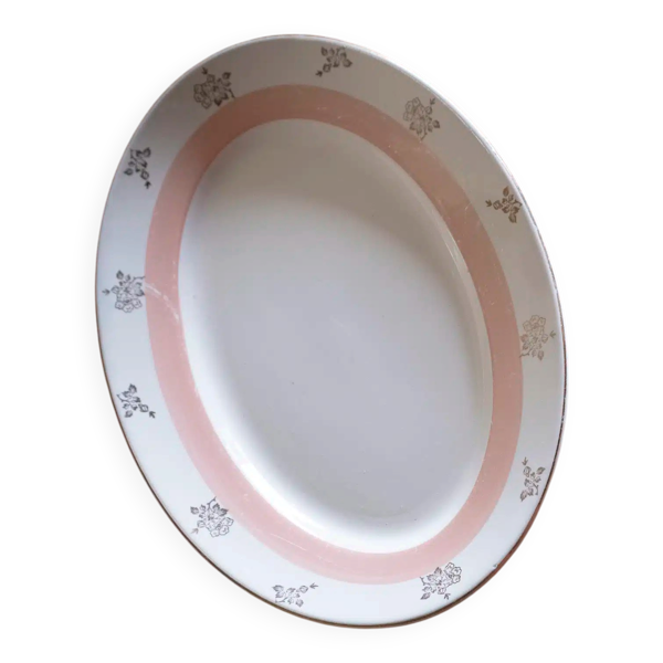 Plat ovale en porcelaine « Jeanne »