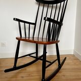 Vintage Scandinavian design rocking chair