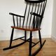 Vintage Scandinavian design rocking chair